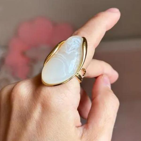 Stainless Steel Ring Design Brown Green Beige Resin Geometric Adjustable Rings Golden Rust Proof Finger Jewelry Gifts
Stainless Steel Ring Design Brown Green Beige Resin Geometric Adjustable Rings Golden Rust Proof Finger Jewelry Gifts