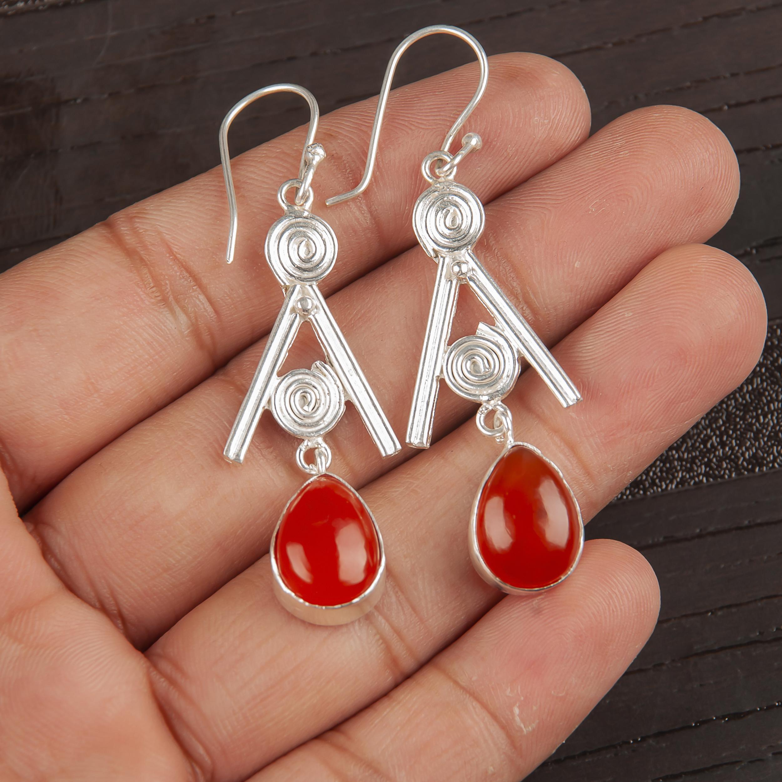 Carnelian 925 Solid Sterling Silver Earrings, Handmade Gemstone Earrings Jewelry, Gifts For Wife Brand New Earrings 2.4 Inches помаранчевий
Carnelian 925 Solid Sterling Silver Earrings, Handmade Gemstone Earrings Jewelry, Gifts For Wife Brand New Earrings 2.4 Inches помаранчевий
