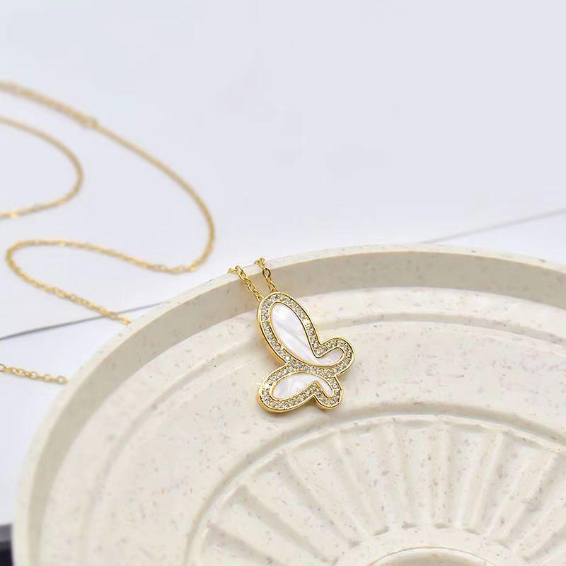 Ожерелье-бабочка Женское Титановая сталь Не выцветает Рябчик Микро-инкрустированный Дизайн Чувство Ключицы Цепочка Универсальный
Ожерелье-бабочка Женское Титановая сталь Не выцветает Рябчик Микро-инкрустированный Дизайн Чувство Ключицы Цепочка Универсальный