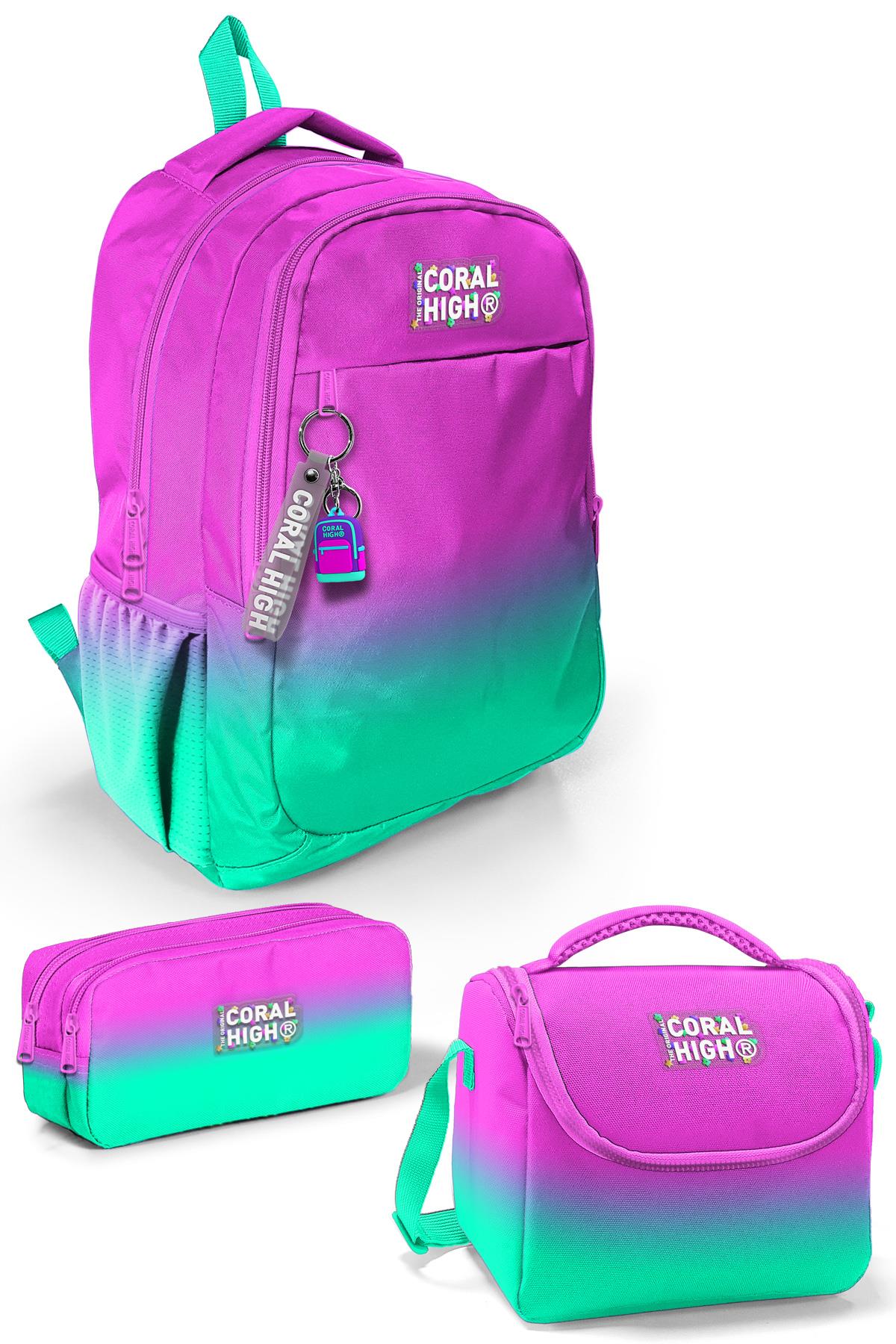coral high Дитячий набір шкільних портфелів із трьох предметів, рожево-зелений, перехідний SET0123664
coral high Дитячий набір шкільних портфелів із трьох предметів, рожево-зелений, перехідний SET0123664