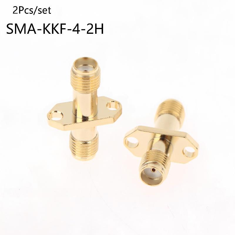 SMA Female To SMA Female Adapter 2 Hole Flange Mount RF Coaxial Connector SMA KKF Flange Mount Adapter For RF Communication
SMA Female To SMA Female Adapter 2 Hole Flange Mount RF Coaxial Connector SMA KKF Flange Mount Adapter For RF Communication