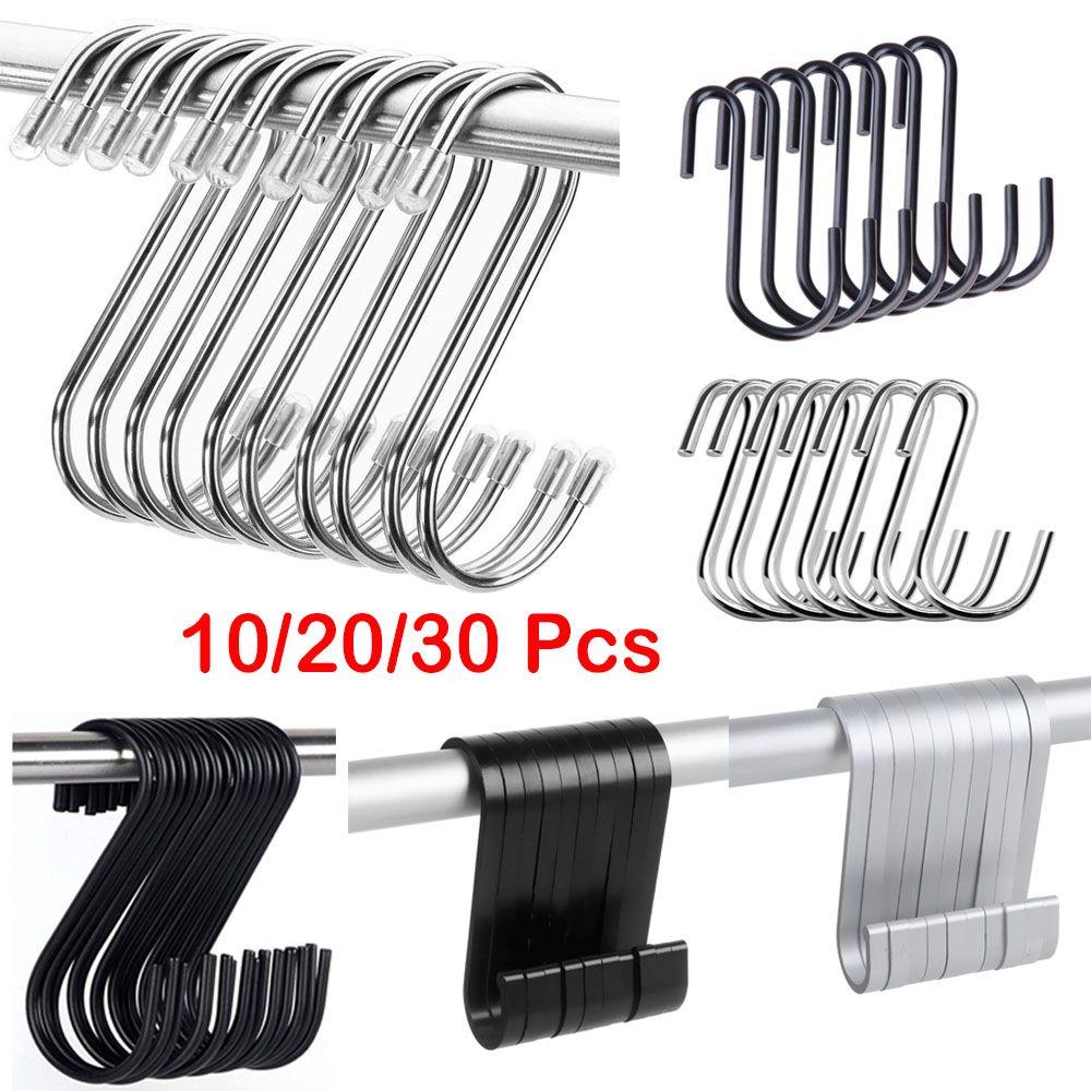 10/15/20/25/30pcs Bathroom Organizer Holder S Shaped Hook Clasps Hooks Hanger Storage Rack Black-B 10pcs-2.4inches
10/15/20/25/30pcs Bathroom Organizer Holder S Shaped Hook Clasps Hooks Hanger Storage Rack Black-B 10pcs-2.4inches