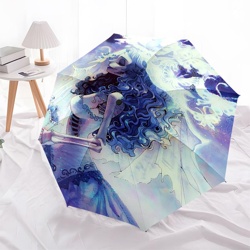 Enchanted Corpse Bride Butterfly Rain Umbrella: Automatic Opening & Closing, Foldable Design, 8 Rib Iron Frame, Outdoor Umbrella Perfect Gif
Enchanted Corpse Bride Butterfly Rain Umbrella: Automatic Opening & Closing, Foldable Design, 8 Rib Iron Frame, Outdoor Umbrella Perfect Gif