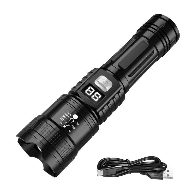 Super Bright LED Flashlight Type-C Rechargeable Led Torch Long Range Lamp Outdoor Waterproof Camping Fishing Lantern 14500-400mh чорний
Super Bright LED Flashlight Type-C Rechargeable Led Torch Long Range Lamp Outdoor Waterproof Camping Fishing Lantern 14500-400mh чорний