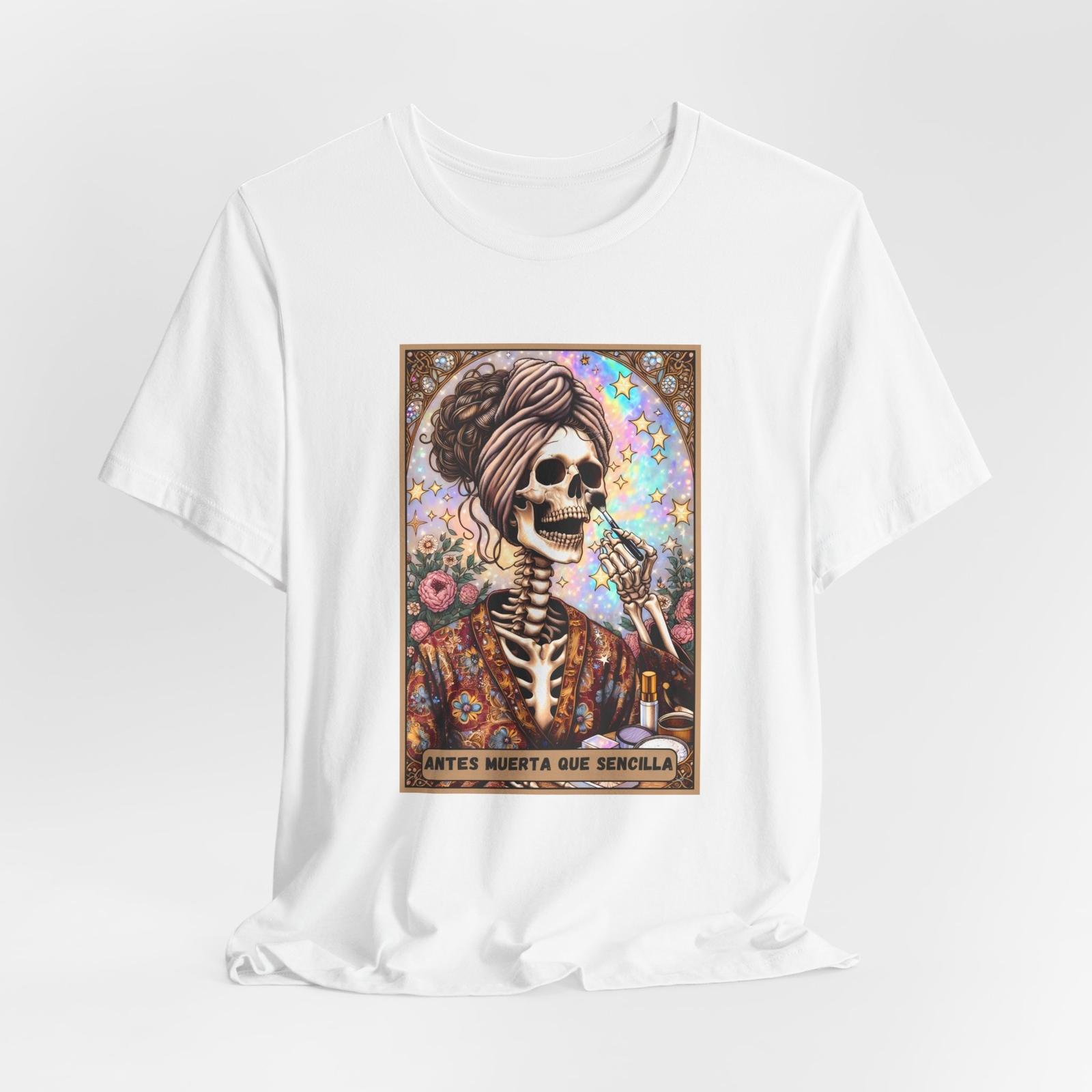 Antes muerta que sencilla Woman Tshirt. Latina Tarot Card Tshirt Playera Espaol 5XL різнокольоровий
Antes muerta que sencilla Woman Tshirt. Latina Tarot Card Tshirt Playera Espaol 5XL різнокольоровий