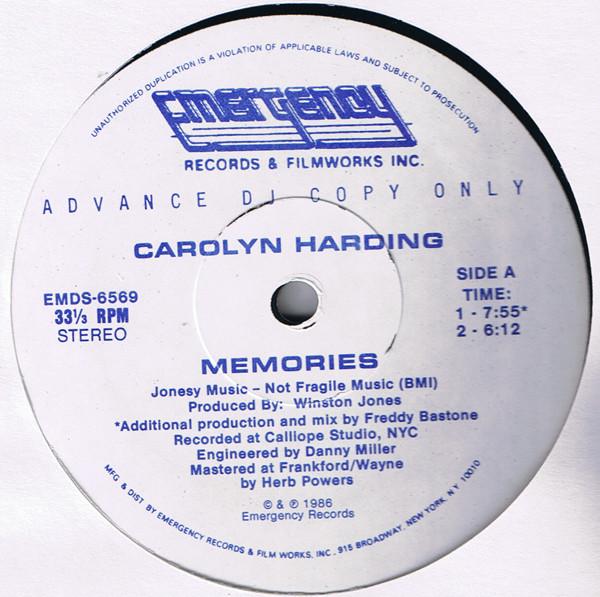 12inch Record CAROLYN HARDING - Memories EMDS6569 Emergency Recor 1986 US Dance & Electronica Used
12inch Record CAROLYN HARDING - Memories EMDS6569 Emergency Recor 1986 US Dance & Electronica Used