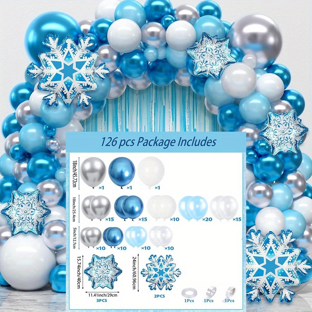126PCS Snowflake Balloon Wreath Kit for Winter Party Birthdays and Indoor/outdoor Winter Wonderland Party Decorations Other
126PCS Snowflake Balloon Wreath Kit for Winter Party Birthdays and Indoor/outdoor Winter Wonderland Party Decorations Other