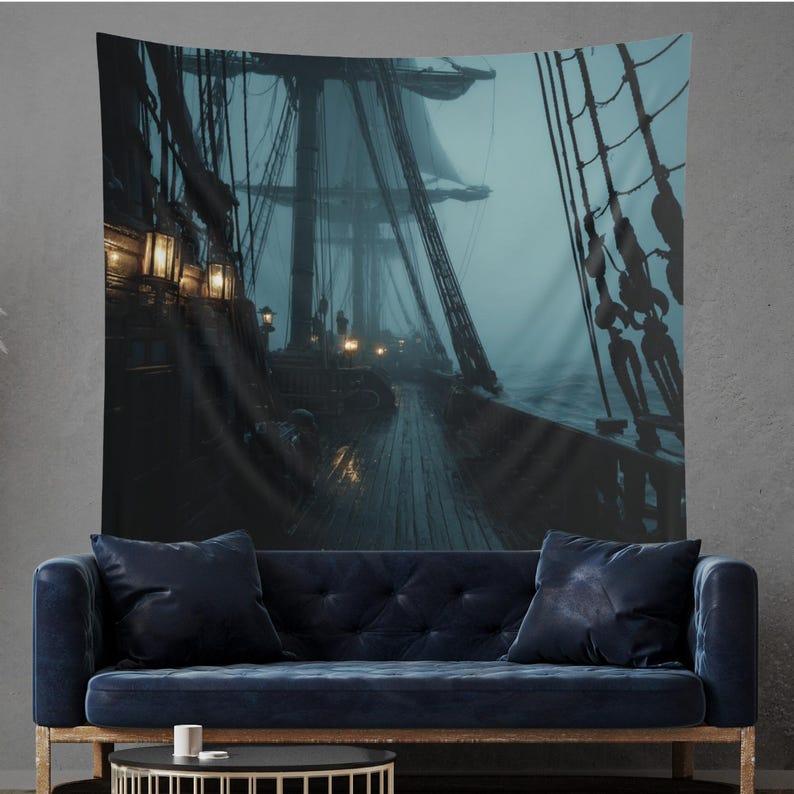 Fantasy Pirate Ship tapestry 75x100 чорний
Fantasy Pirate Ship tapestry 75x100 чорний