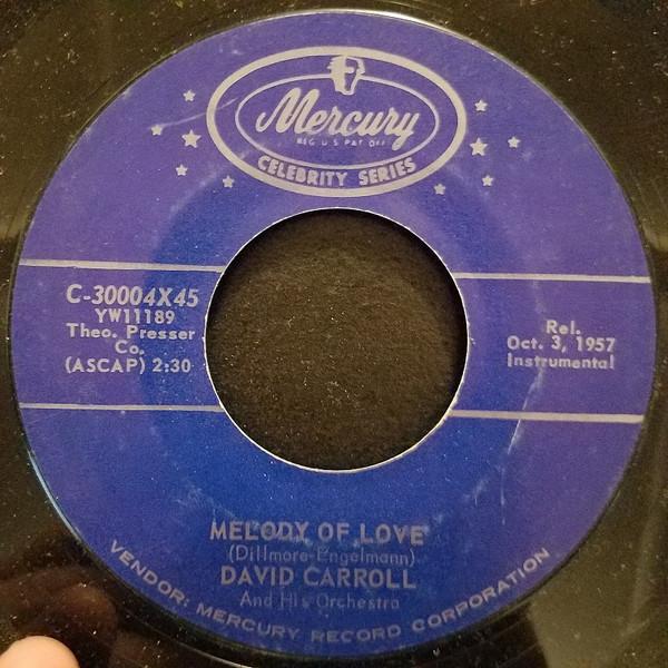 7-дюймовая пластинка DAVID CARROLL & HIS ORCHESTRA - Melody Of Love C30004X45 Mercury US Поп Б/У
7-дюймовая пластинка DAVID CARROLL & HIS ORCHESTRA - Melody Of Love C30004X45 Mercury US Поп Б/У