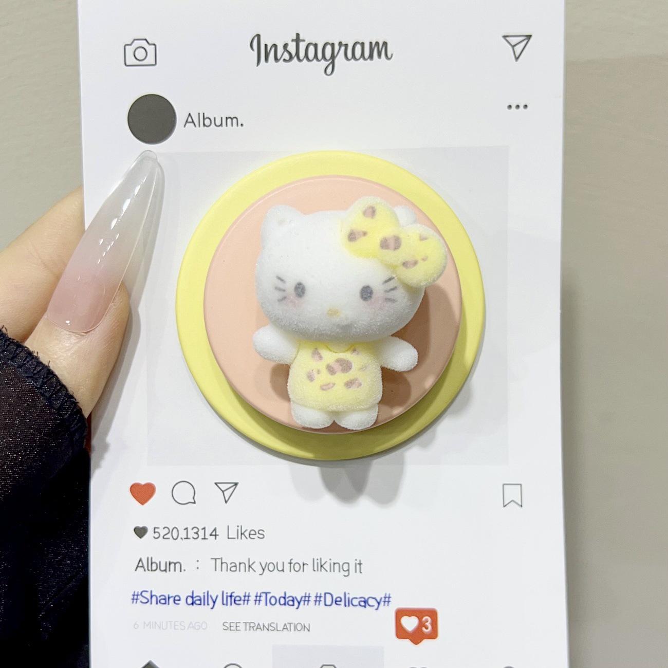 Flocked Cute Cartoon Kitty Magnetic Magsafe Phone Holder - Retractable, Foldable, Strong Air Cushion.
Flocked Cute Cartoon Kitty Magnetic Magsafe Phone Holder - Retractable, Foldable, Strong Air Cushion.
