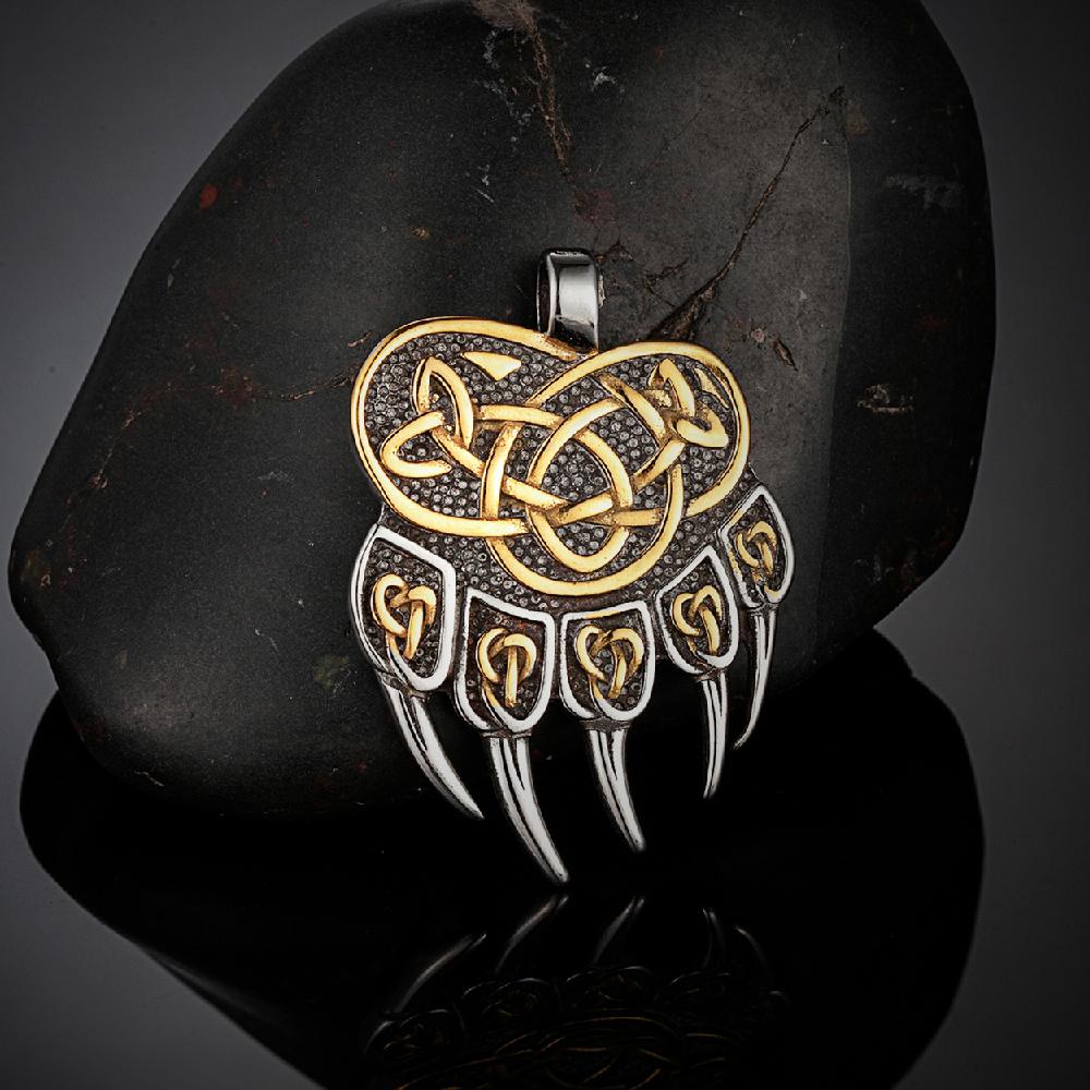 Never Fade Viking Celtic Wolf Claw Necklace Men Norse Rune Bear Claw Self-defense Amulet Genuine Leather Stainless Steel Jewelry 60CM
Never Fade Viking Celtic Wolf Claw Necklace Men Norse Rune Bear Claw Self-defense Amulet Genuine Leather Stainless Steel Jewelry 60CM