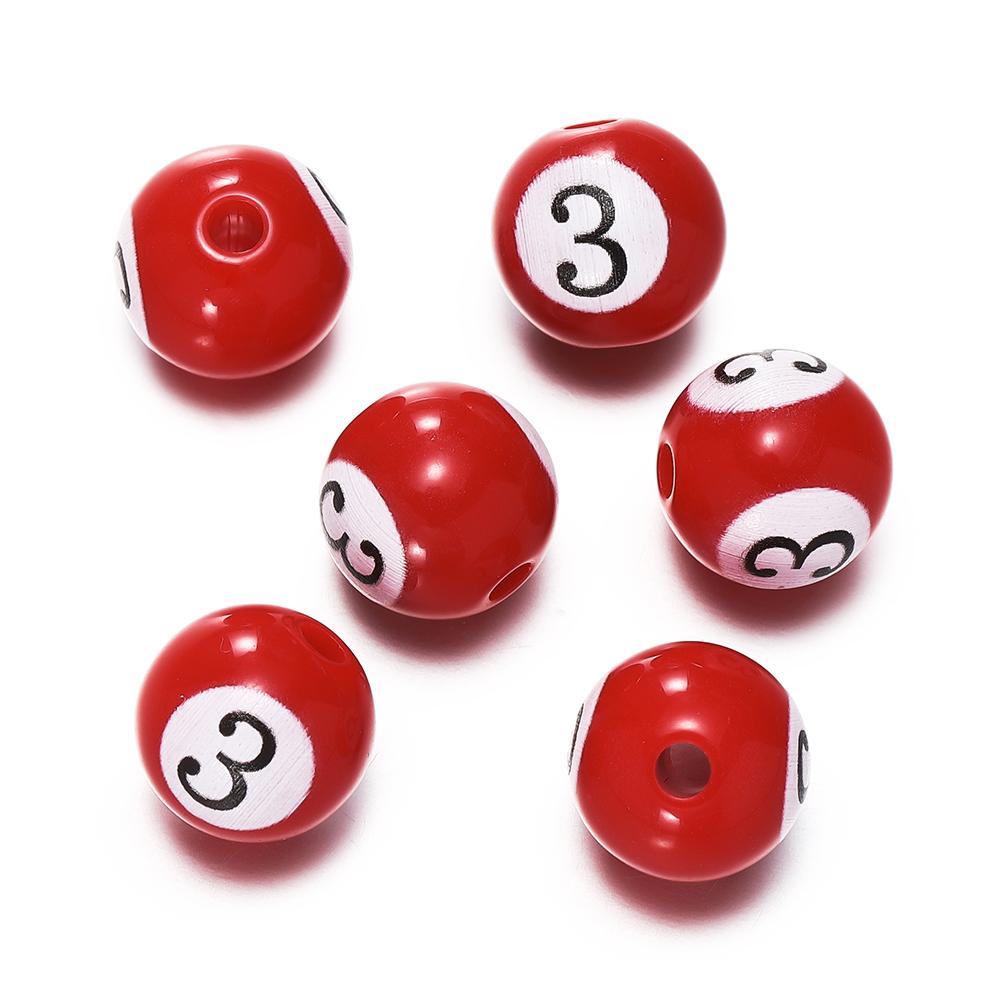 10pcs/Lot 11mm Acrylic Billiard Ball Beads Spacer Loose Bead for Bracelet Necklace Earrings Keychain Jewelry Making Accessories
10pcs/Lot 11mm Acrylic Billiard Ball Beads Spacer Loose Bead for Bracelet Necklace Earrings Keychain Jewelry Making Accessories