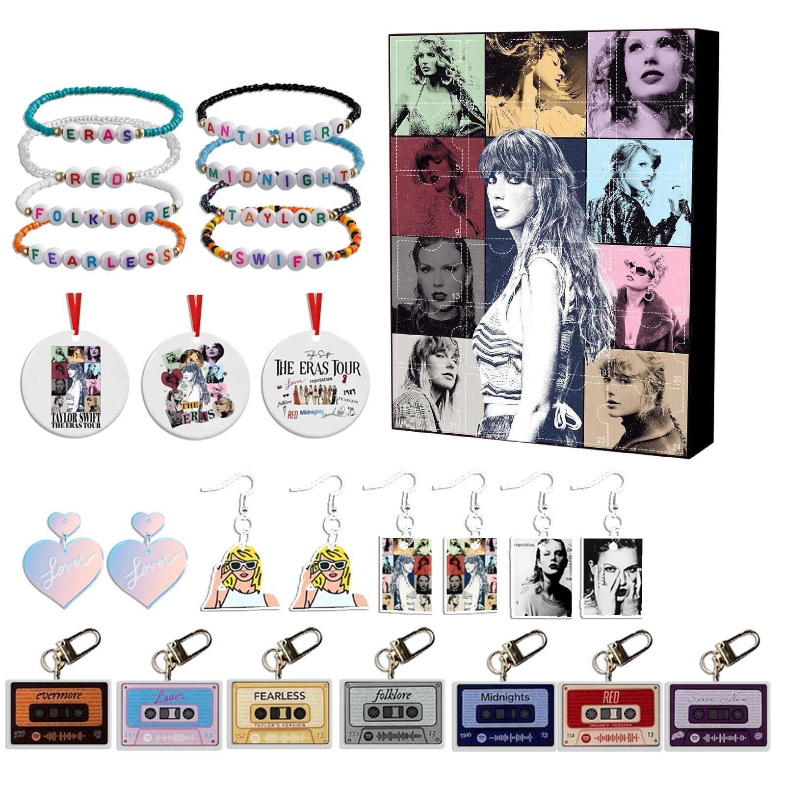 Taylor Swift Fan Gift Set Bracelets, Keychains, Earrings, Pins & More Perfect for Swifties & Collectors чёрный
Taylor Swift Fan Gift Set Bracelets, Keychains, Earrings, Pins & More Perfect for Swifties & Collectors чёрный