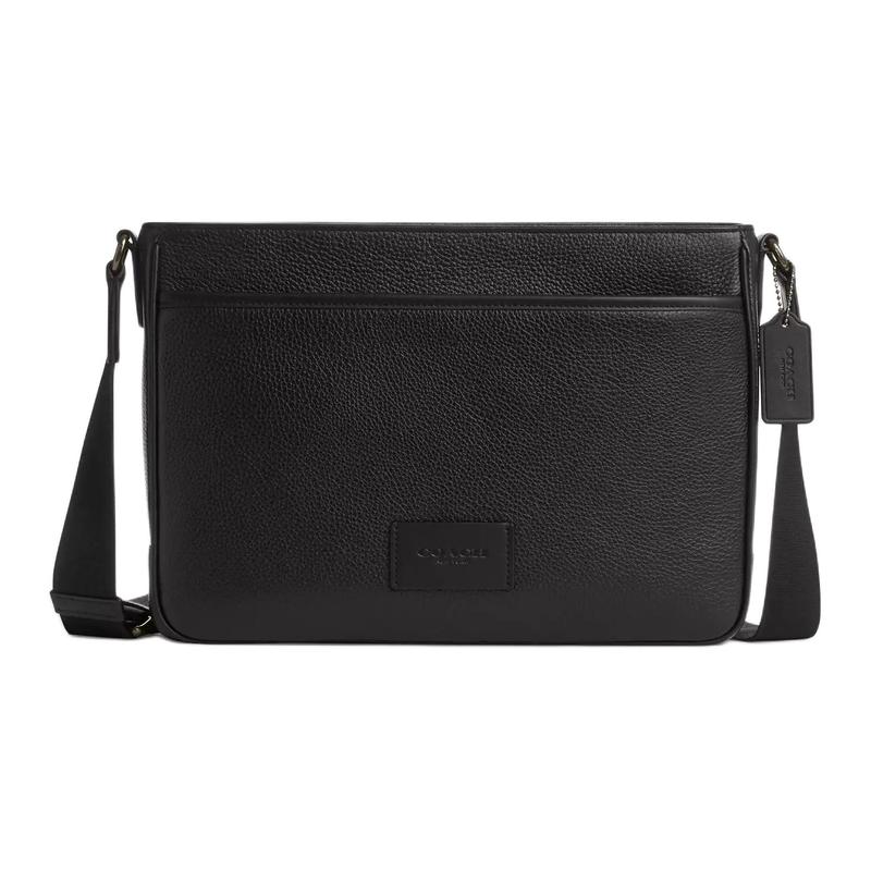 COACH 30 Adjustable shoulder strap with zipper closure Refined pebbled leather Shoulder crossbody bag Large Men s Black чорний
COACH 30 Adjustable shoulder strap with zipper closure Refined pebbled leather Shoulder crossbody bag Large Men s Black чорний