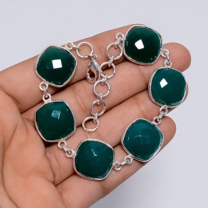 Classic Top Grade Qualite 100% Natural Green Chalcedony Cushion Shape Ethnic Style Handmade Jewelry 925 Steling Silver Bracelet 6-8 WSJ5241 6-8
Classic Top Grade Qualite 100% Natural Green Chalcedony Cushion Shape Ethnic Style Handmade Jewelry 925 Steling Silver Bracelet 6-8 WSJ5241 6-8