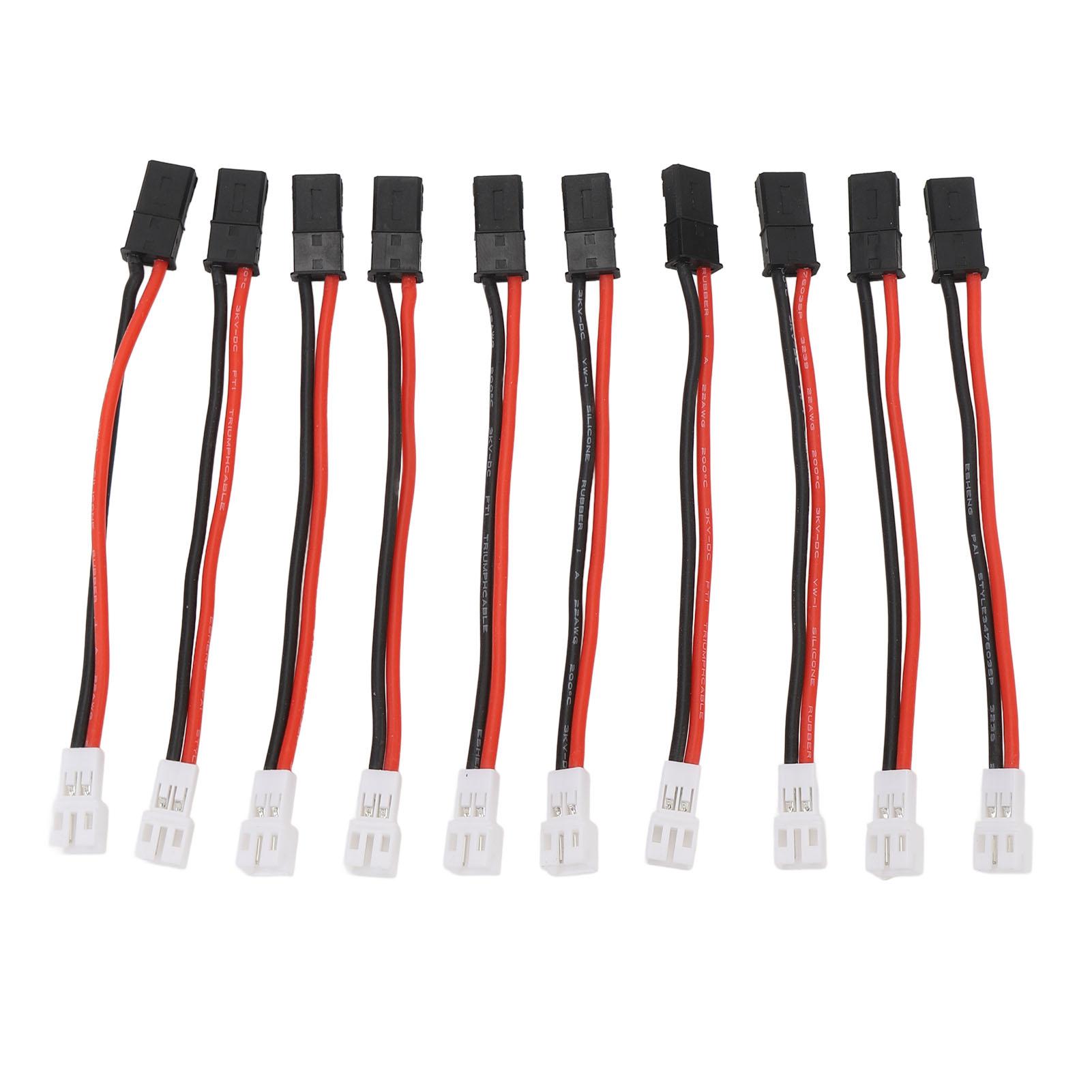 10Pcs RC Motor Adapter Cable Silicone Copper RC Battery Adapter Cable to PH2.0 Female Connector 65mm
10Pcs RC Motor Adapter Cable Silicone Copper RC Battery Adapter Cable to PH2.0 Female Connector 65mm