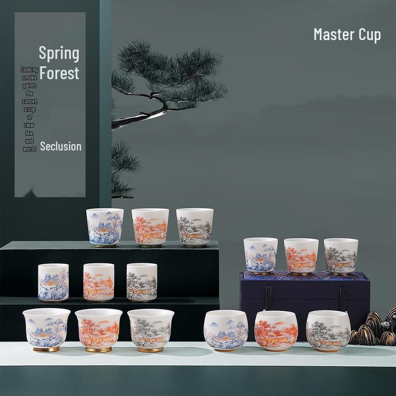 Chaxun Mutton Fat Jade Style Landscape Tea Set
Chaxun Mutton Fat Jade Style Landscape Tea Set