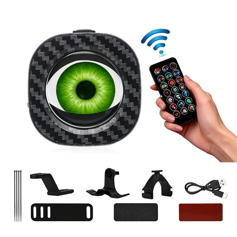 Motorcycle Bicycle Rearview Mirror 3D Dynamic Devil Eye Decorative lights USB rechargeable LED Light Retrofit Kit GIF Customizab
Motorcycle Bicycle Rearview Mirror 3D Dynamic Devil Eye Decorative lights USB rechargeable LED Light Retrofit Kit GIF Customizab