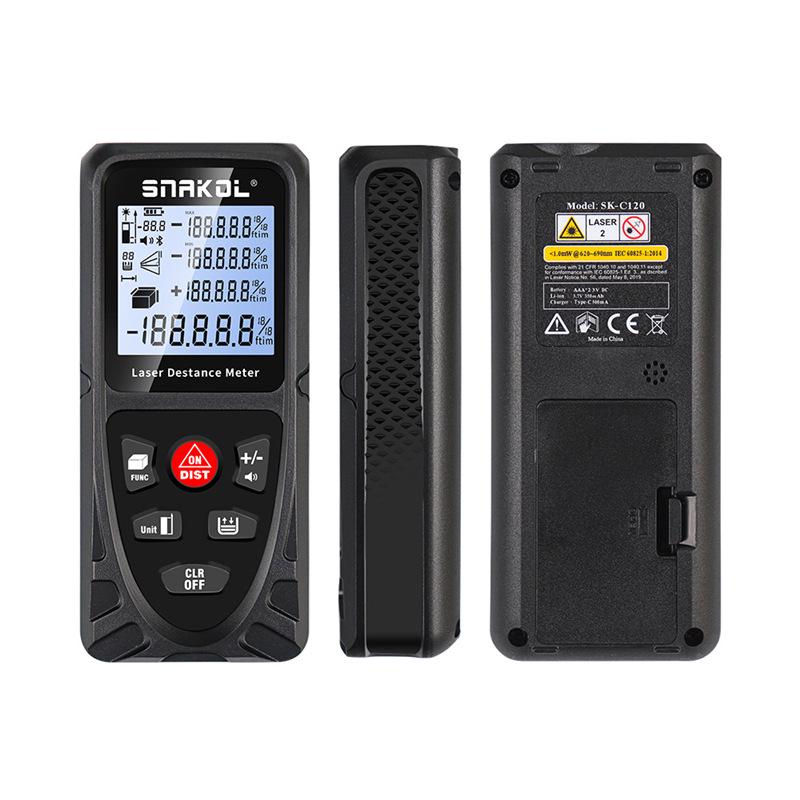 SNAKOL SK-C120 Precision Laser Rangefinder, Infrared Tape Measure with Backlight, 120m Range, Dual Power. 50_View Details_ABS_View Details
SNAKOL SK-C120 Precision Laser Rangefinder, Infrared Tape Measure with Backlight, 120m Range, Dual Power. 50_View Details_ABS_View Details