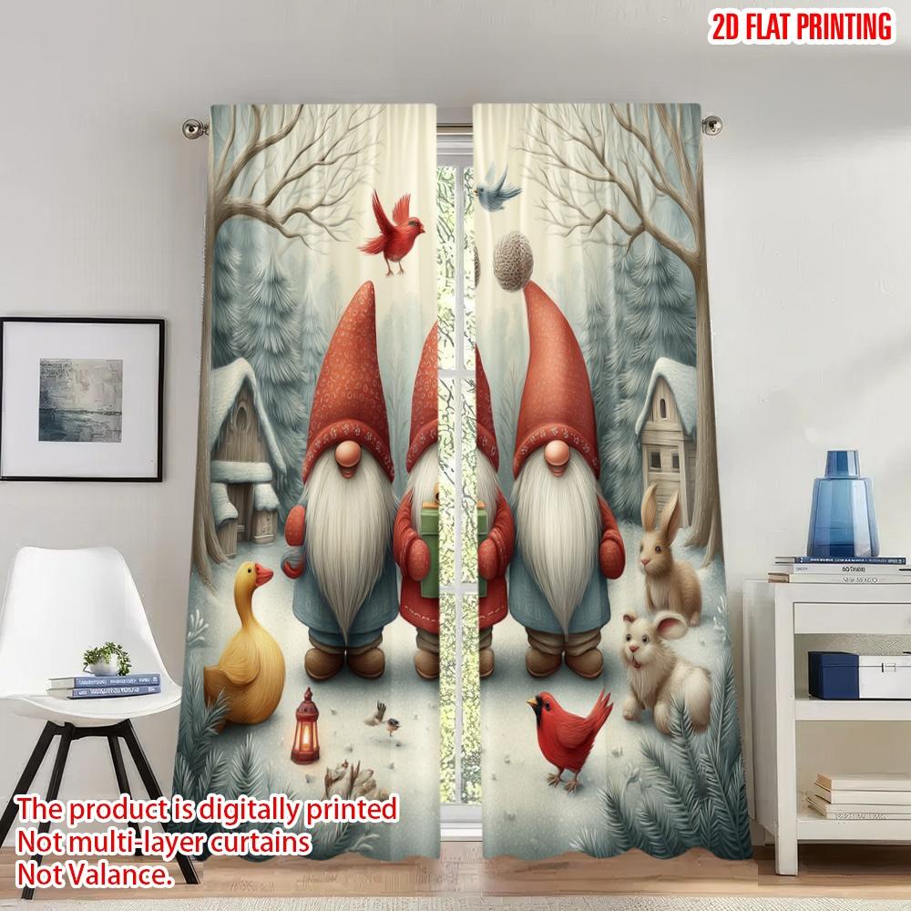 2pcs 2D flat printing Christmas Party Curtains Christmas Gnomes Winter Snow Forest_a Digital Printed Polyester Drapes Holiday 100*130 Grommet Top 1pcs
2pcs 2D flat printing Christmas Party Curtains Christmas Gnomes Winter Snow Forest_a Digital Printed Polyester Drapes Holiday 100*130 Grommet Top 1pcs