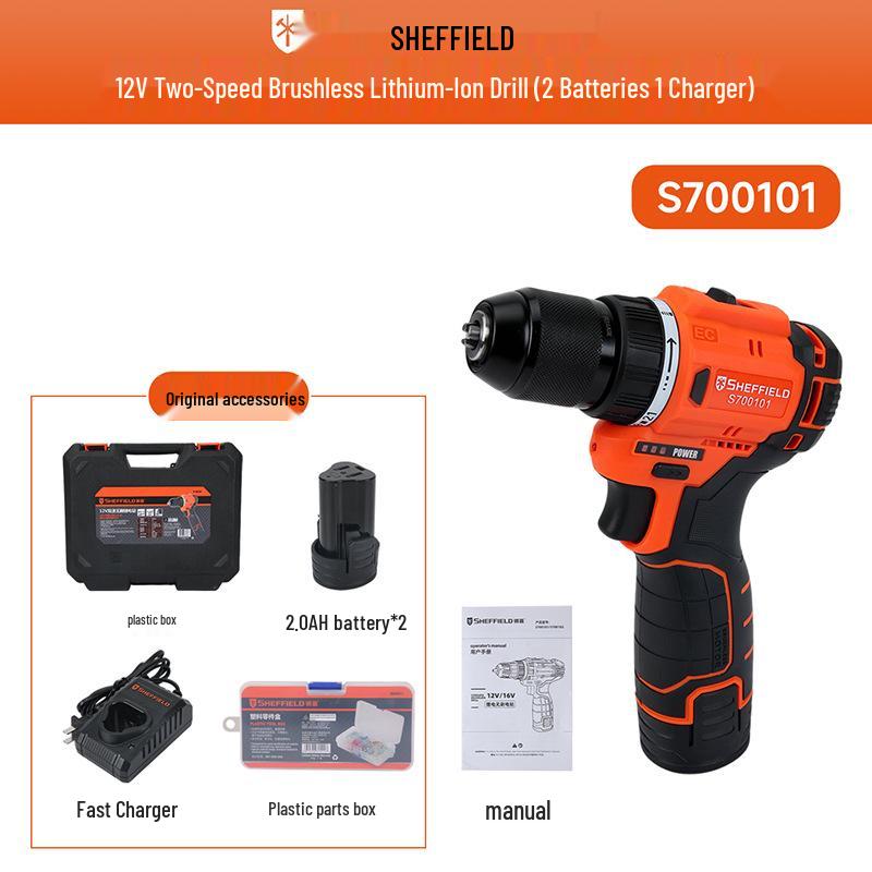 Steel Shield Rechargeable Brushless Hand Drill & Multi-functional Electric Screwdriver with Impact Drilling
Steel Shield Rechargeable Brushless Hand Drill & Multi-functional Electric Screwdriver with Impact Drilling