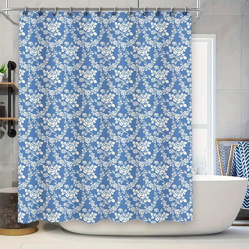 Delicate Blue White Flower Printed Shower Curtain Waterproof Bath Decoration Room Decor Shower Panels Bathroom Liner Home Living W60H190(CM)-1 Pcs
Delicate Blue White Flower Printed Shower Curtain Waterproof Bath Decoration Room Decor Shower Panels Bathroom Liner Home Living W60H190(CM)-1 Pcs