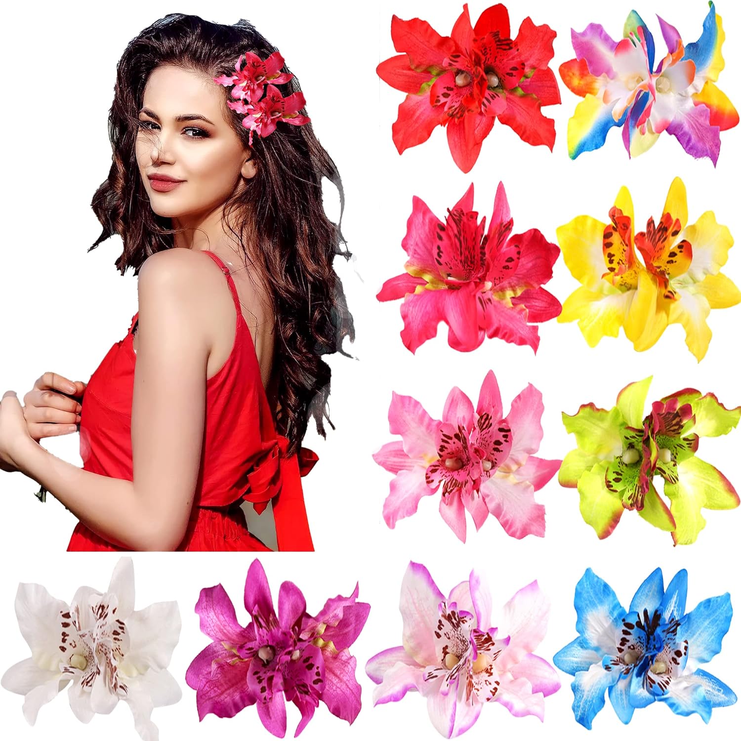 Fashion Simulated Flower Hair Clips Hairpins for Women Orchid Floral Barrettes Clips for Girls Ladies Korean Hair Accessories
Fashion Simulated Flower Hair Clips Hairpins for Women Orchid Floral Barrettes Clips for Girls Ladies Korean Hair Accessories