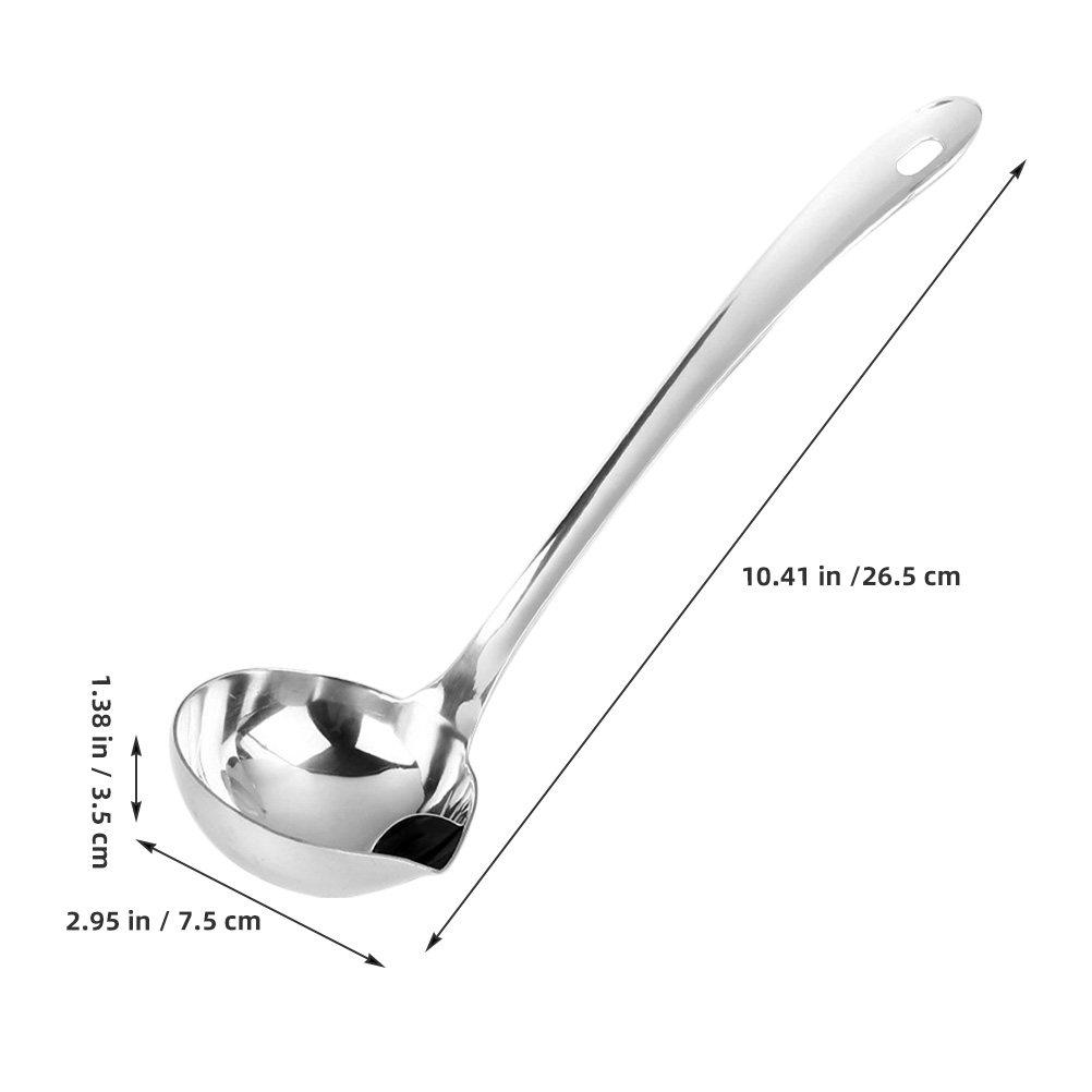 2Pcs Stainless Steel Soup Ladle Fat Separator Oil Skimmer Pour Spout Grease Filter Cooking Spoon Metal Household серебряный
2Pcs Stainless Steel Soup Ladle Fat Separator Oil Skimmer Pour Spout Grease Filter Cooking Spoon Metal Household серебряный