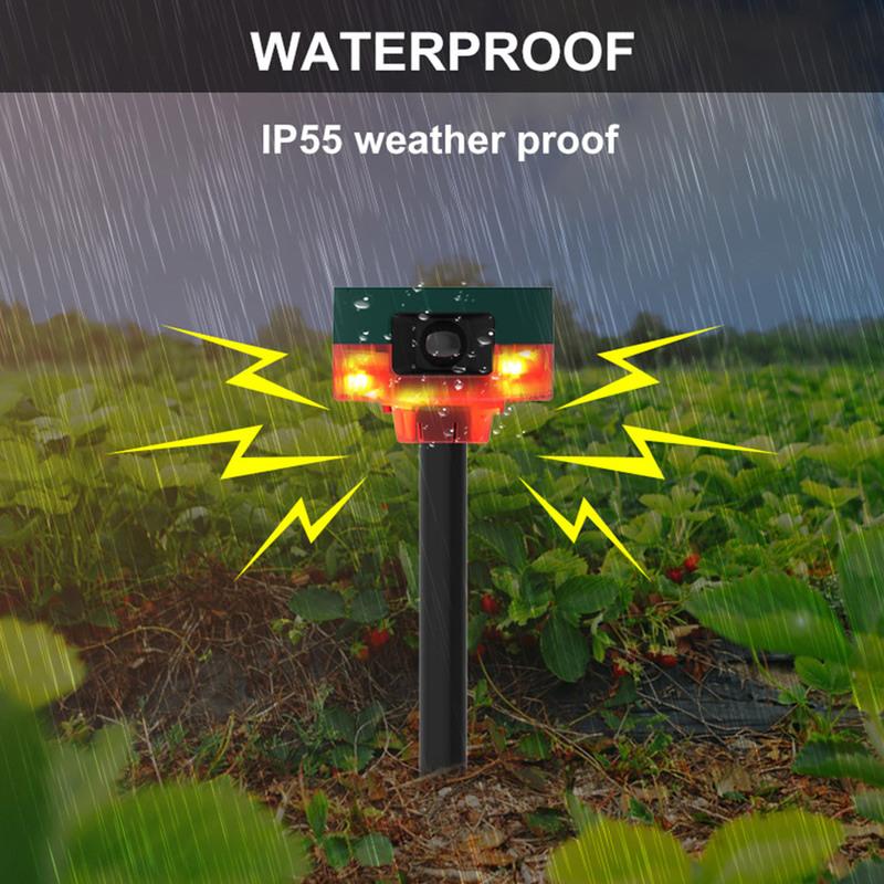 Solar Birds Repeller 360-Degree Induction Alarm 1200mAh Wild Animal Deterrent 13 Sounds Recordable IP55 For Wild Boar Rabbit
Solar Birds Repeller 360-Degree Induction Alarm 1200mAh Wild Animal Deterrent 13 Sounds Recordable IP55 For Wild Boar Rabbit