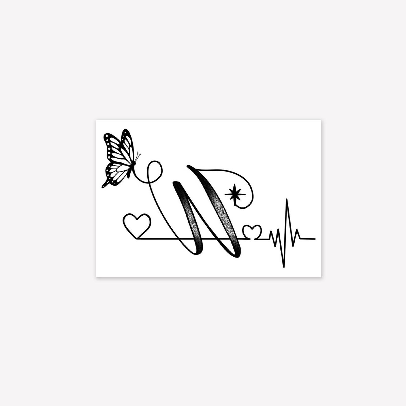 Simple Small Fresh Love Butterfly Electrocardiogram Valentine S Day Couple Tattoo Sticker SKY-CX-2628
Simple Small Fresh Love Butterfly Electrocardiogram Valentine S Day Couple Tattoo Sticker SKY-CX-2628