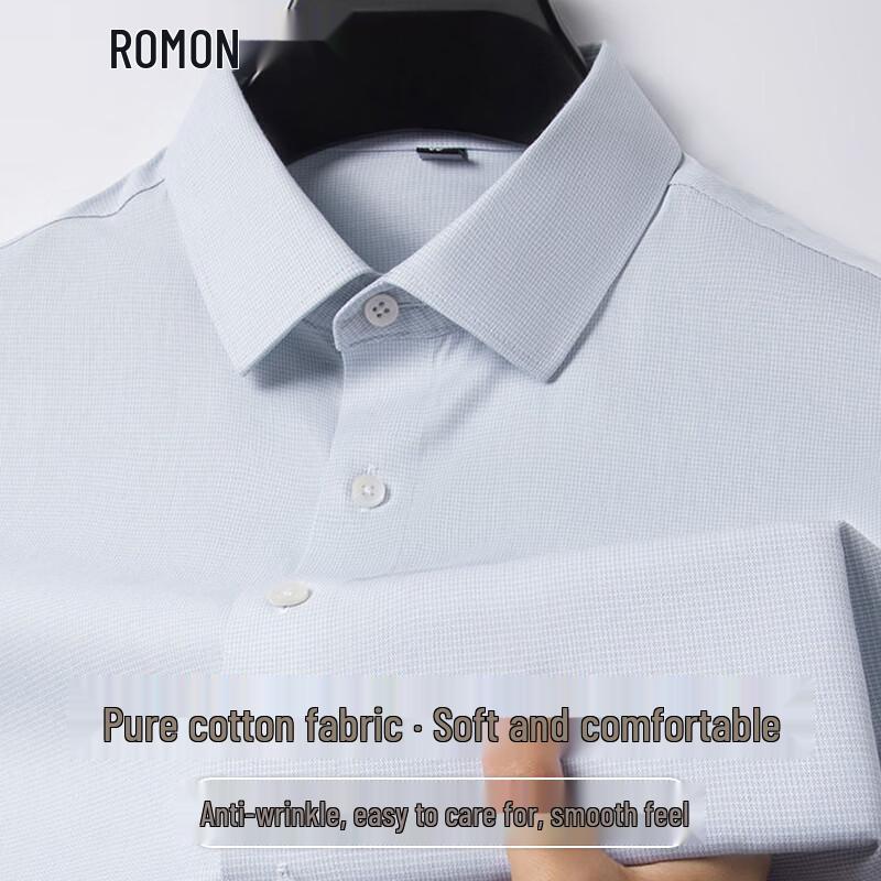 ROMON Men s 100% Cotton Wrinkle-Free Short-Sleeve Check Shirt 43
ROMON Men s 100% Cotton Wrinkle-Free Short-Sleeve Check Shirt 43
