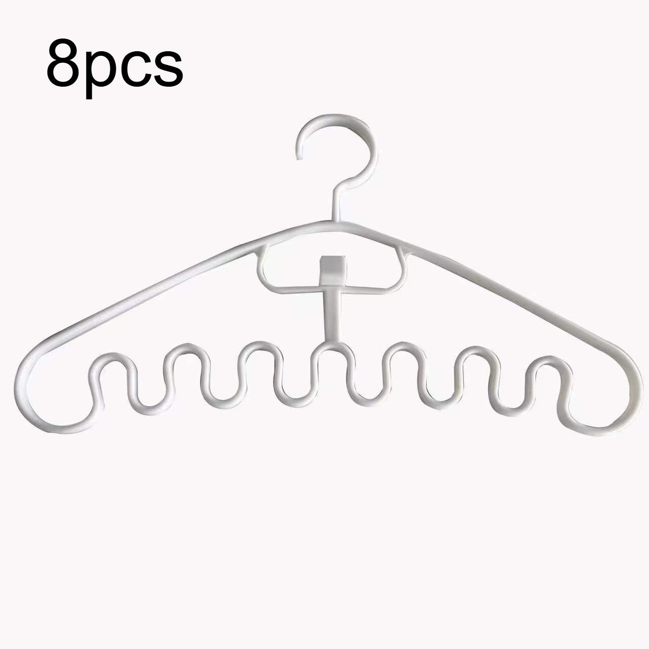 8pcs Wave Design Plastic Clothes Hanger, Space-Saving Scarf and Accessory Organizer for Bedroom, Laundry, Closet Organization
8pcs Wave Design Plastic Clothes Hanger, Space-Saving Scarf and Accessory Organizer for Bedroom, Laundry, Closet Organization