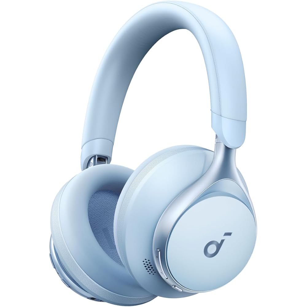Anker Soundcore Space One Wireless Headphones Bluetooth 5.3 Ultra Noise Cancelling 55 Hours Playback Blue
Anker Soundcore Space One Wireless Headphones Bluetooth 5.3 Ultra Noise Cancelling 55 Hours Playback Blue