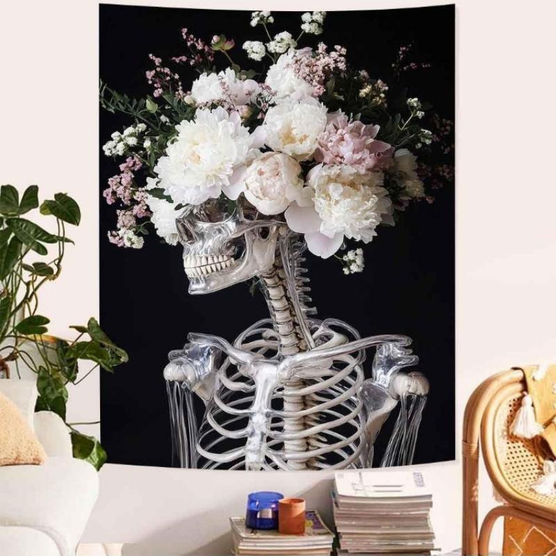 Goth Love Tapestry Flower Skeleton Wall Art Aesthetic Skull Tapestries Vertical Tapestry for Bedroom Living Room Dorm Fabric 74x94cm(29x37in)
Goth Love Tapestry Flower Skeleton Wall Art Aesthetic Skull Tapestries Vertical Tapestry for Bedroom Living Room Dorm Fabric 74x94cm(29x37in)