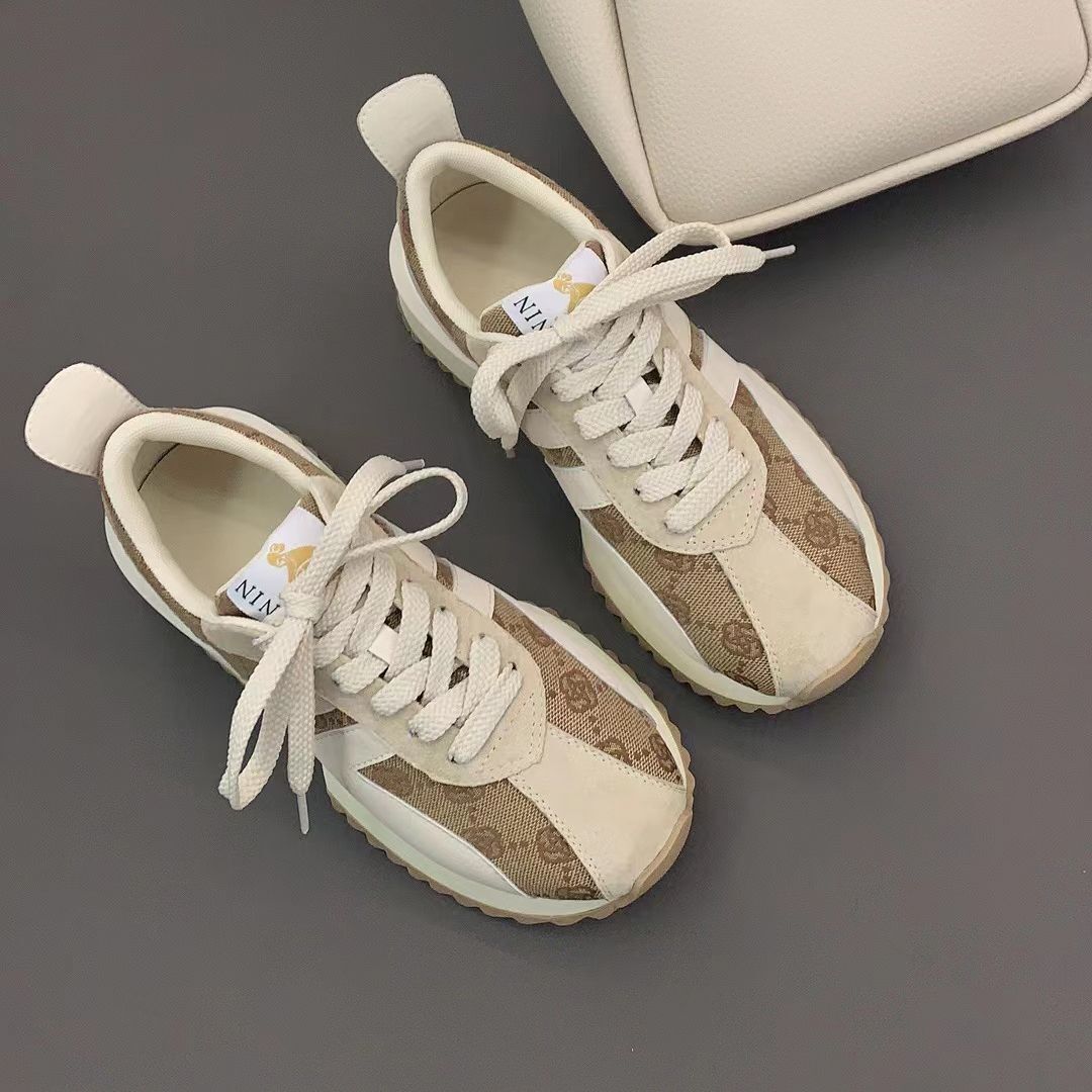 Натуральна шкіра Forrest Gump Shoes Жіночі весняні новинки на товстій підошві з завищеною маленькою талією Повсякденне спортивне взуття для тата 40
Натуральна шкіра Forrest Gump Shoes Жіночі весняні новинки на товстій підошві з завищеною маленькою талією Повсякденне спортивне взуття для тата 40