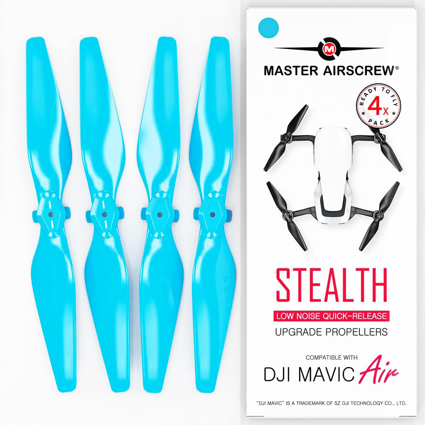 Master Airscrew STEALTH Модернізовані пропелери V2 для DJI Mavic Набір з повітря, 4, 5.3x3.3, Синій, MA.MC05333SL4 синій
Master Airscrew STEALTH Модернізовані пропелери V2 для DJI Mavic Набір з повітря, 4, 5.3x3.3, Синій, MA.MC05333SL4 синій