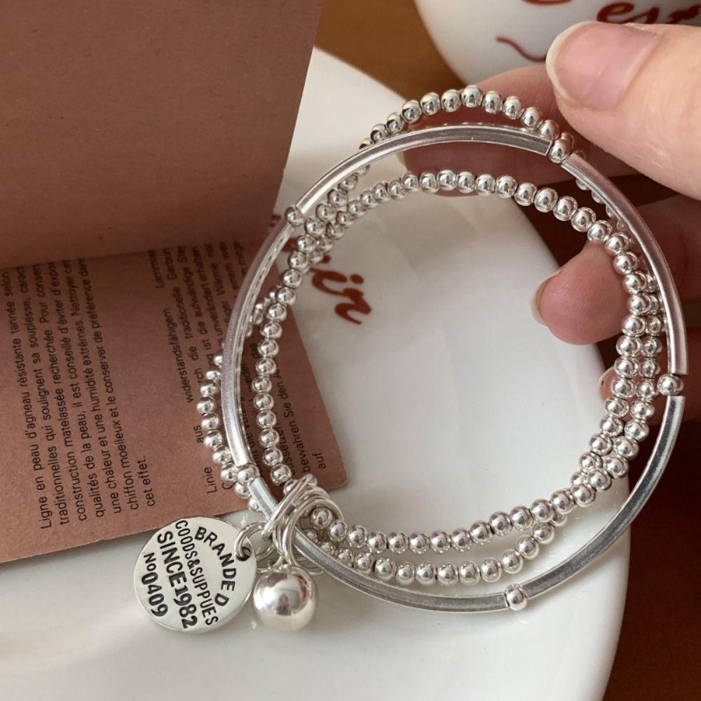 INS Three Layers Round Bead Bracelets Fashion Cuff Hand Bangles Round Card Pendant Bracelet Girl Bracelet
INS Three Layers Round Bead Bracelets Fashion Cuff Hand Bangles Round Card Pendant Bracelet Girl Bracelet
