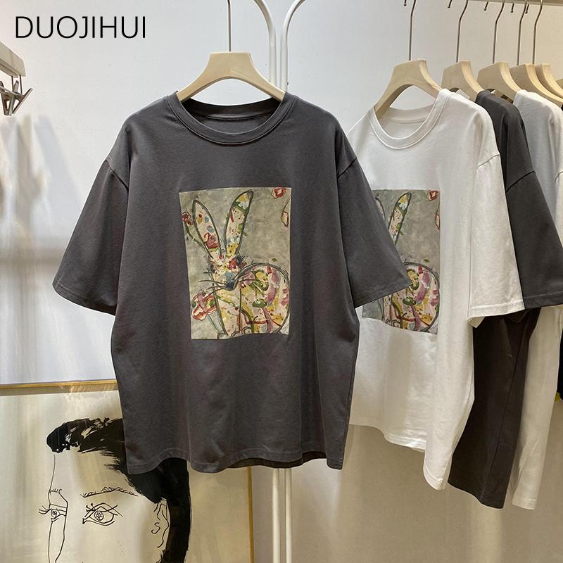 DUOJIHUI Летние базовые повседневные женские футболки с круглым вырезом и цветными заклинаниями, корейские новые офисные женские модные простые свободные женские футболки S-3XL S
DUOJIHUI Летние базовые повседневные женские футболки с круглым вырезом и цветными заклинаниями, корейские новые офисные женские модные простые свободные женские футболки S-3XL S