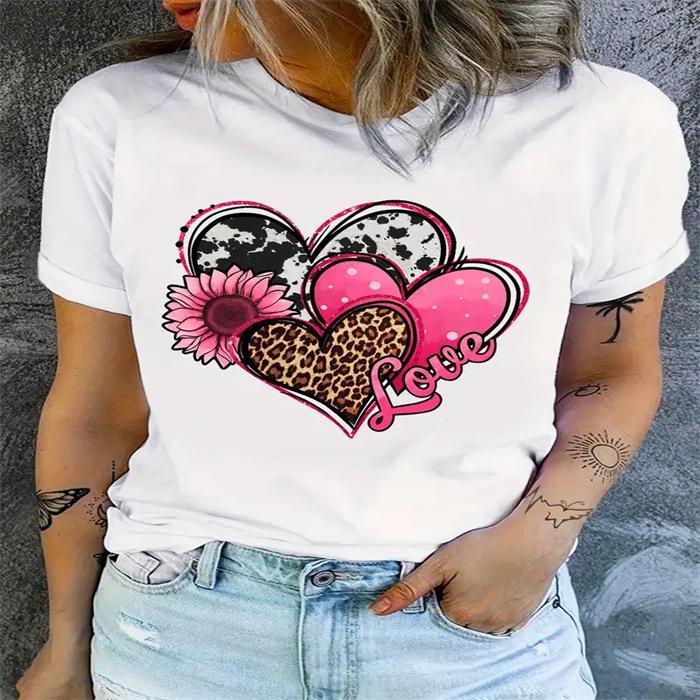 Short-sleeved T-shirt European and American summer new women s fashion casual home commuting versatile round neck short-sleeved T-shirt 5XL білий
Short-sleeved T-shirt European and American summer new women s fashion casual home commuting versatile round neck short-sleeved T-shirt 5XL білий