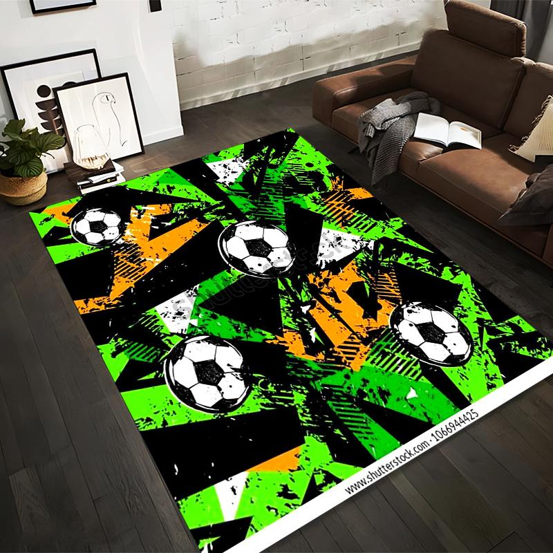 Abstract Soccer Ball Pattern Carpet with Green, Orange, Black Design Suitable for use as an anti-slip for living room bedroom sofas 40x60cm( 15x23in )
Abstract Soccer Ball Pattern Carpet with Green, Orange, Black Design Suitable for use as an anti-slip for living room bedroom sofas 40x60cm( 15x23in )
