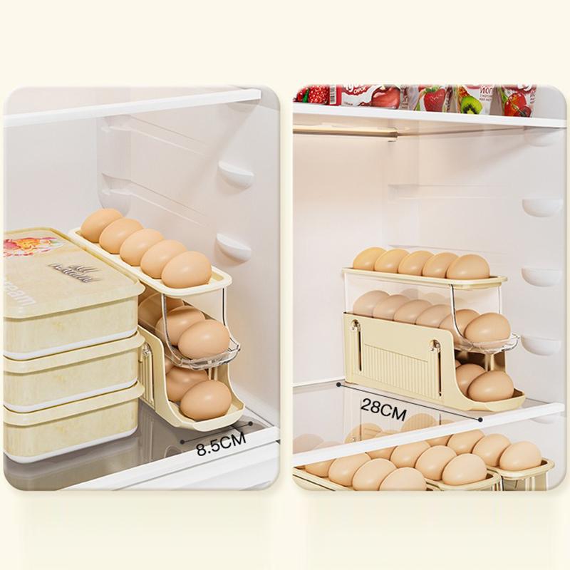 TY-29010 Auto Rolling Design Refrigerator Egg Holder 3-Layer 17 Eggs Container Storage Box (BPA-Free,No FDA) Yellow
TY-29010 Auto Rolling Design Refrigerator Egg Holder 3-Layer 17 Eggs Container Storage Box (BPA-Free,No FDA) Yellow