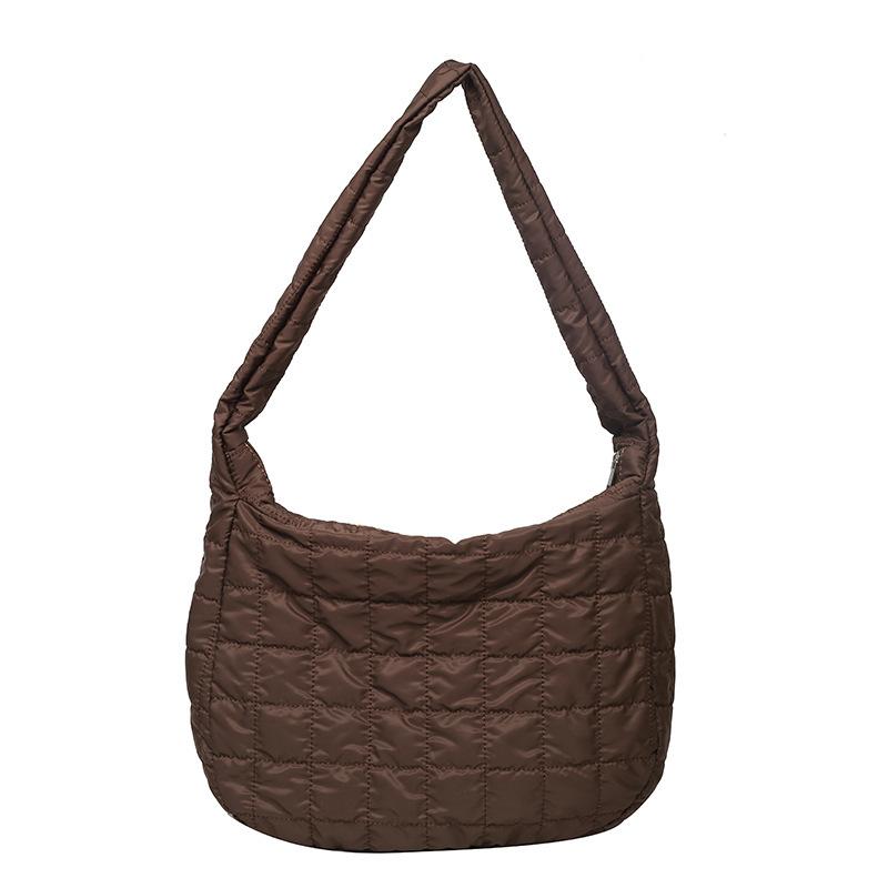 Nylon Bag 2026 New Women s Bag Handbag Tote Autumn/Winter New Fashion Space Cotton Suit Bag Large Capacity Lingge Dumpling Bag кавовий
Nylon Bag 2026 New Women s Bag Handbag Tote Autumn/Winter New Fashion Space Cotton Suit Bag Large Capacity Lingge Dumpling Bag кавовий