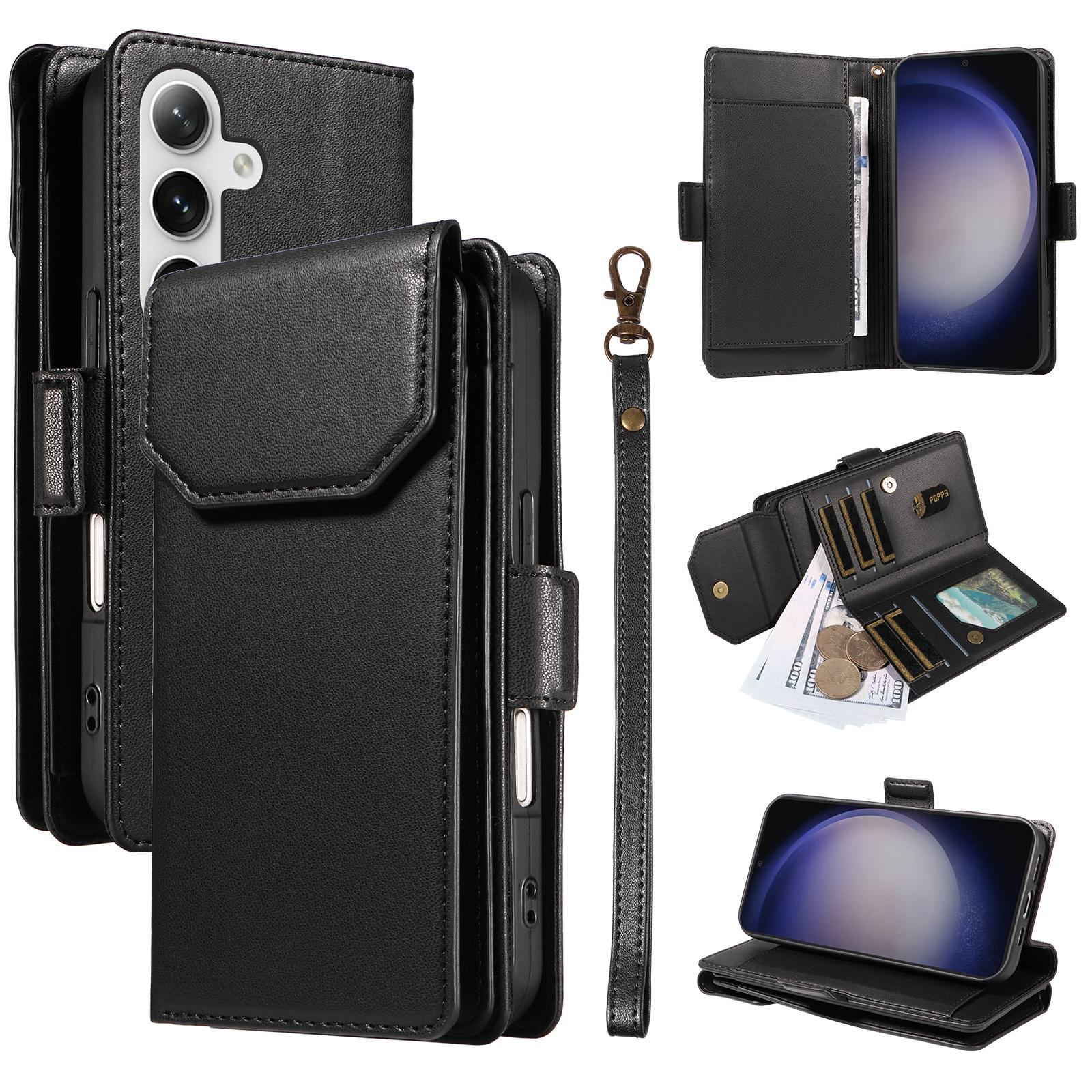 For Samsung Galaxy S25+/S24+ Case with Multi-Card Holder and Strap PU Leather Phone Cover Stand E
For Samsung Galaxy S25+/S24+ Case with Multi-Card Holder and Strap PU Leather Phone Cover Stand E