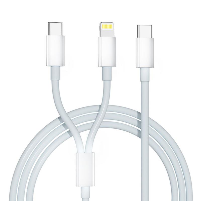 2 In 1 100W USB C To USB C Lighting Cable 4ft Fast Charging Data Cord Compatible For IPhone 15 14 13 
2 In 1 100W USB C To USB C Lighting Cable 4ft Fast Charging Data Cord Compatible For IPhone 15 14 13