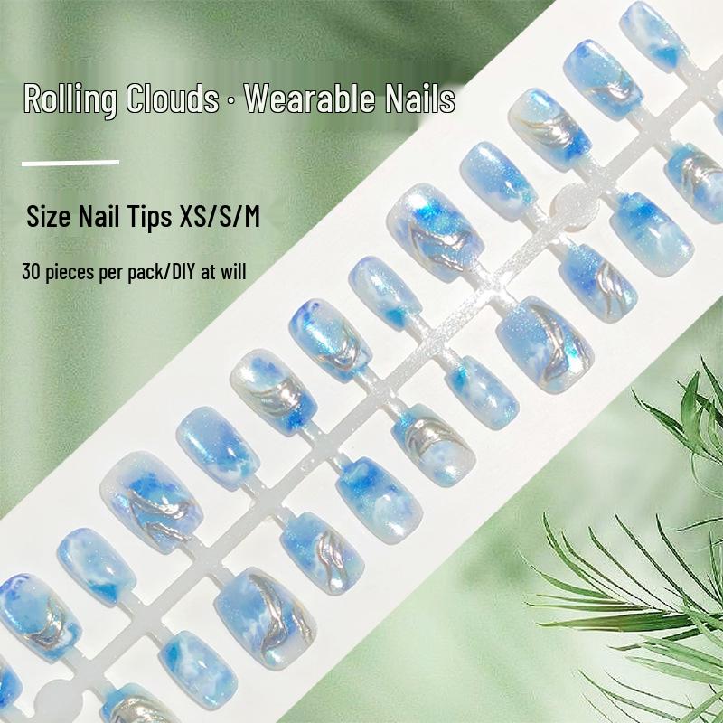Blue Wave Cat Eye Ombre Nails: Seaside Style Press-Ons, Summer Whitening, 30 Pieces Blue Wave Cloud Relaxation All M
Blue Wave Cat Eye Ombre Nails: Seaside Style Press-Ons, Summer Whitening, 30 Pieces Blue Wave Cloud Relaxation All M