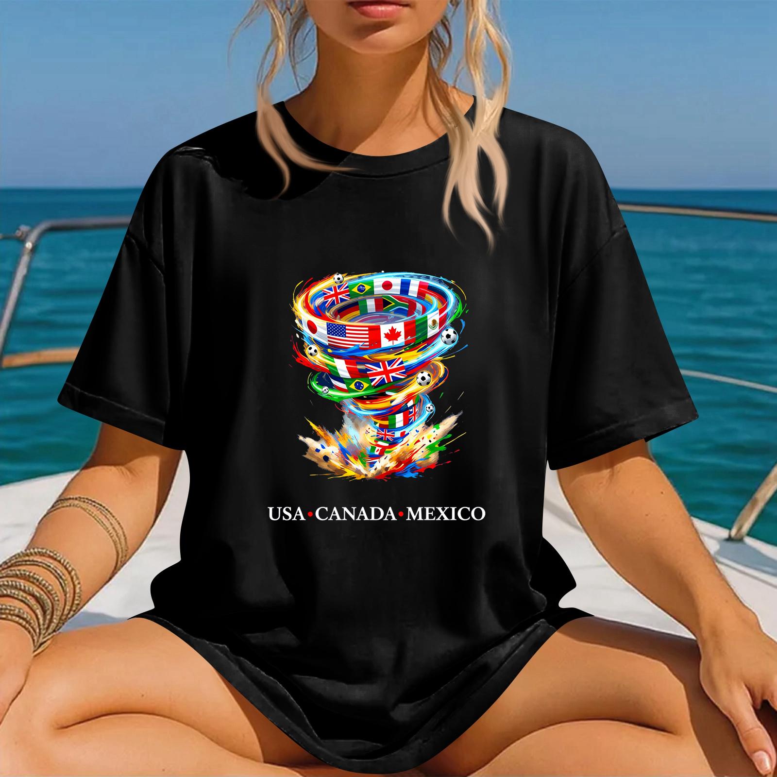 Unisex Crew Neck Short Sleeve T-Shirt Featuring International Football Event Inspired Graphic Design Suitable for Casual Wear and Sports Activities XXXL чёрный
Unisex Crew Neck Short Sleeve T-Shirt Featuring International Football Event Inspired Graphic Design Suitable for Casual Wear and Sports Activities XXXL чёрный