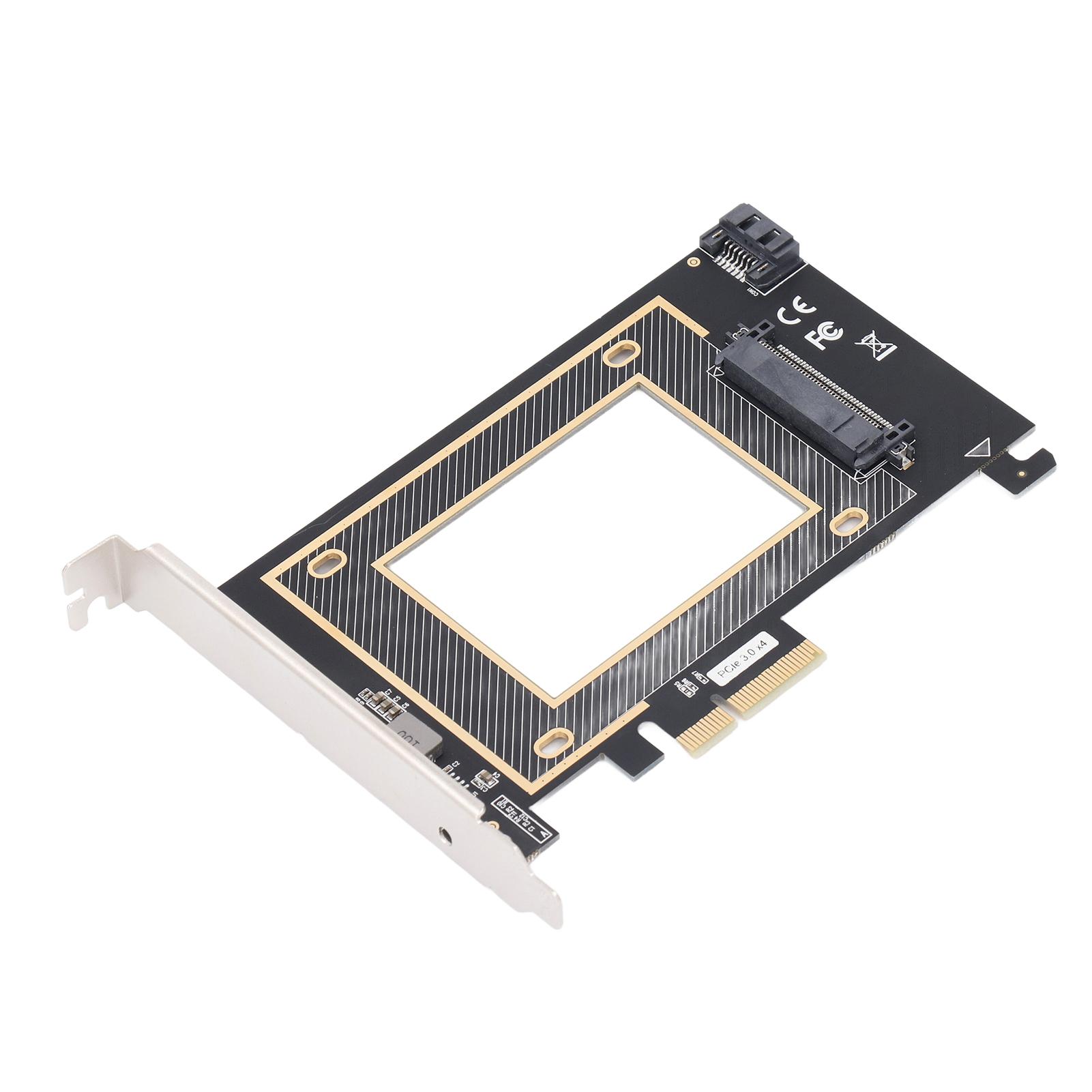 Плата розширення U.2 PCIE Плата адаптера PCIE3.0x4 до U.2 SFF 8639 для 2,5-дюймового жорсткого диска
Плата розширення U.2 PCIE Плата адаптера PCIE3.0x4 до U.2 SFF 8639 для 2,5-дюймового жорсткого диска