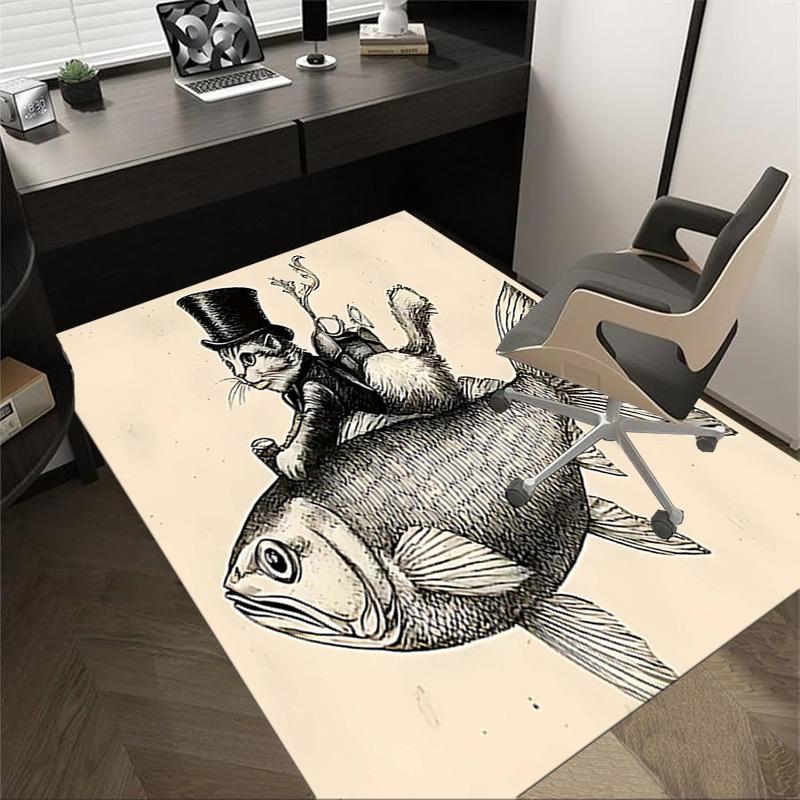 1PC Cat Fish Anti-slip carpet, suitable for Office, bedroomand playrooms. It can also be used as a sofa footrest cover-W96 60cm by 90cm
1PC Cat Fish Anti-slip carpet, suitable for Office, bedroomand playrooms. It can also be used as a sofa footrest cover-W96 60cm by 90cm