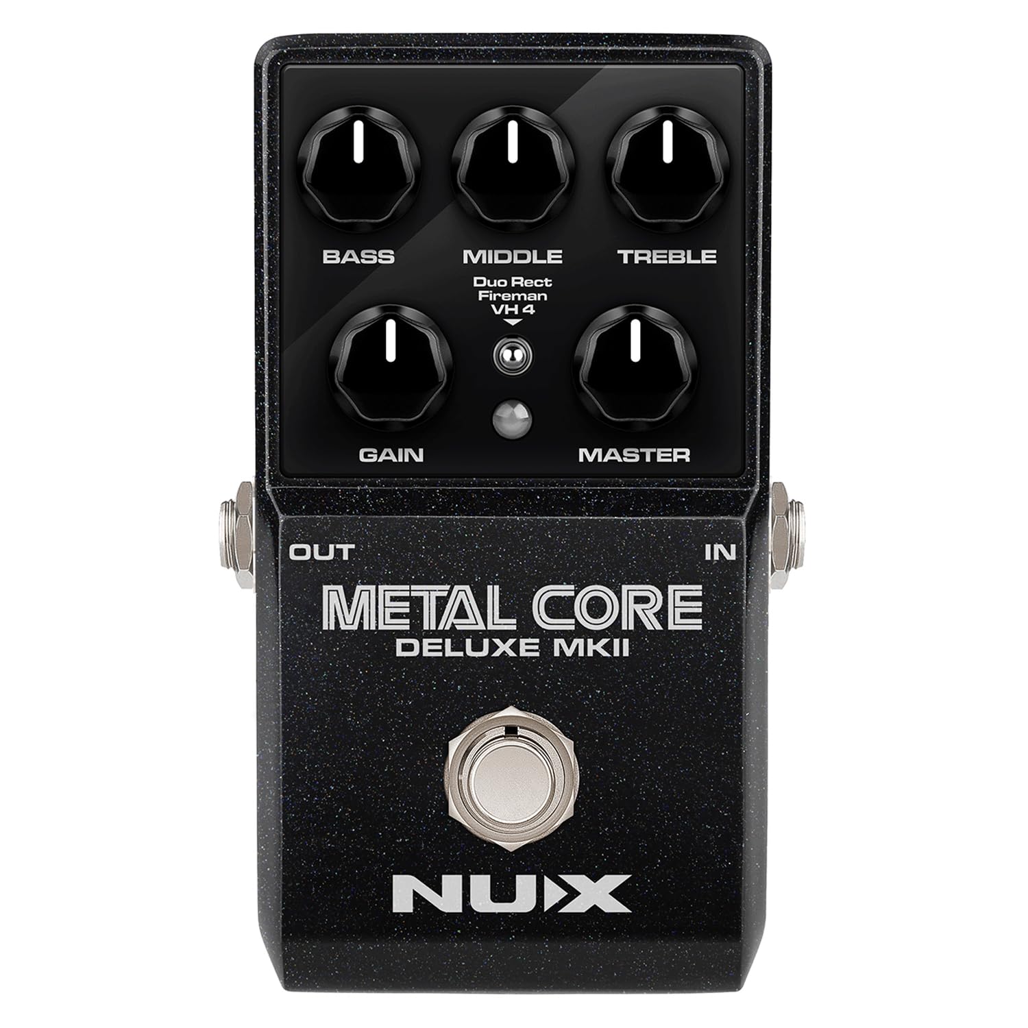 Педаль Metal Core Deluxe mkII с 3 выбираемыми моделями усилителей с высоким коэффициентом усиления NU-X
Педаль Metal Core Deluxe mkII с 3 выбираемыми моделями усилителей с высоким коэффициентом усиления NU-X