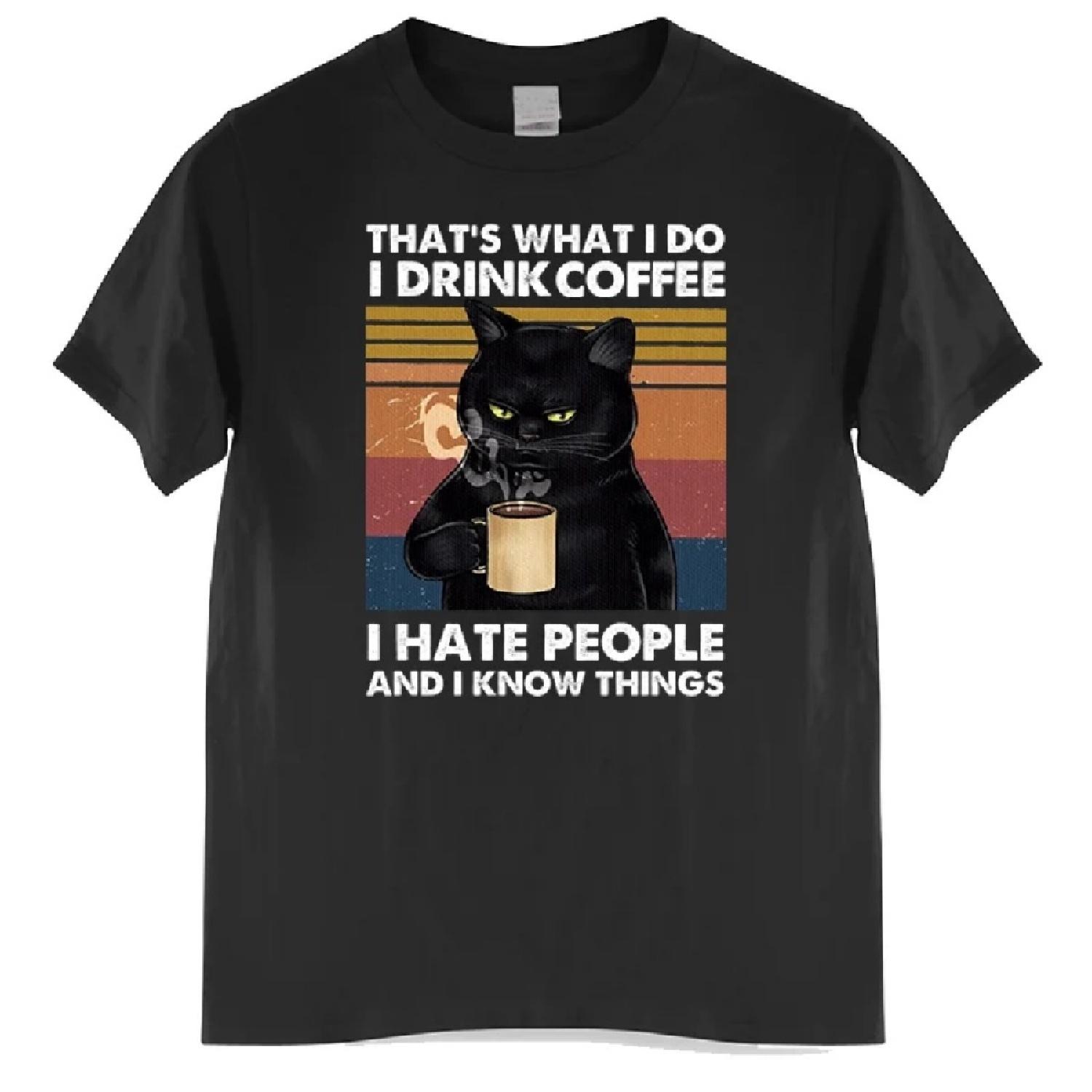 Funny Black Cat That s What I Do I Drink Coffee I Hate People Vintage Summer Men s cotton T-Shirt Humor Gift women TShirt Tops XXXXXL чёрный
Funny Black Cat That s What I Do I Drink Coffee I Hate People Vintage Summer Men s cotton T-Shirt Humor Gift women TShirt Tops XXXXXL чёрный